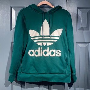 Green Adidas Hoodie Medium